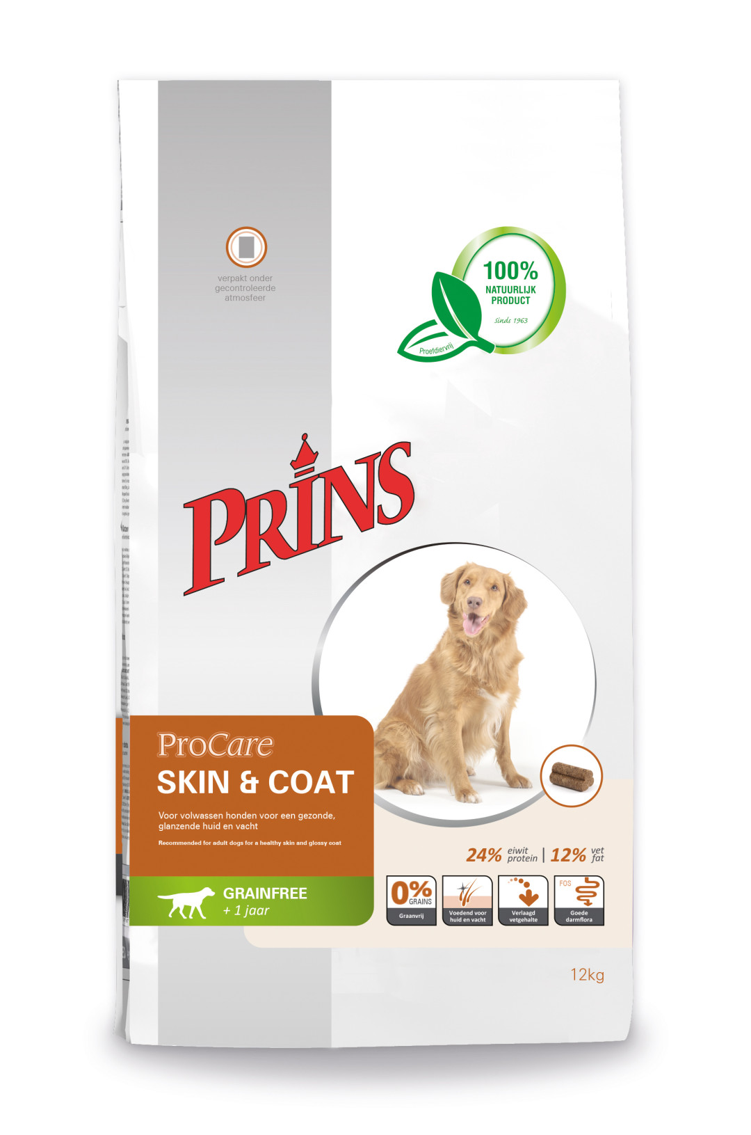 Prins hondenvoer ProCare Grainfree Skin & Coat 3 kg
